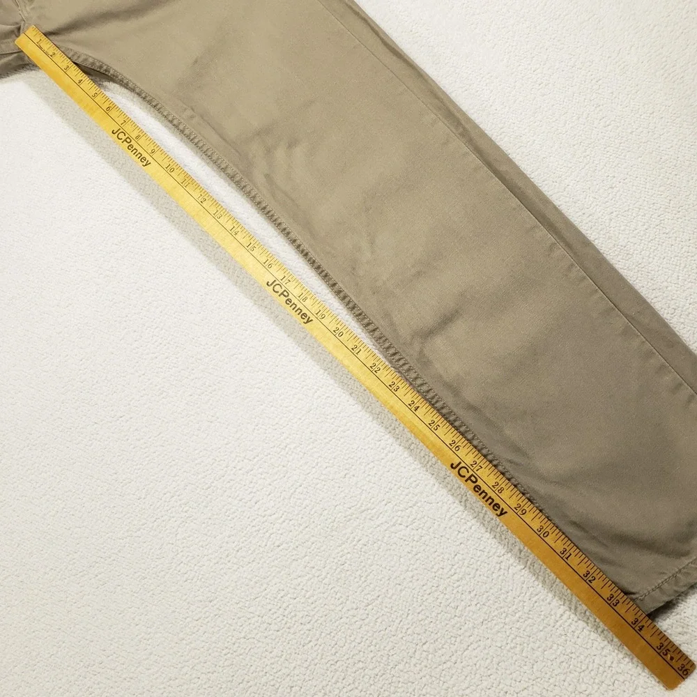 Levi's 505 Pants Mens 32x34 Tan Khaki Straight Leg Regula Fit Jeans White Tab